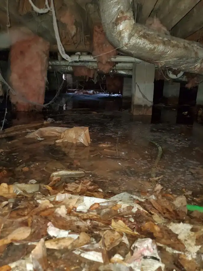 Crawl space flood assessment for Commercial Water Damage Restoration in Emmett